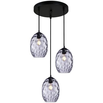 Lampă cu pendul Novala PND-3031-3A-BK-SG 3x40W/E27 IP20 de la Italux