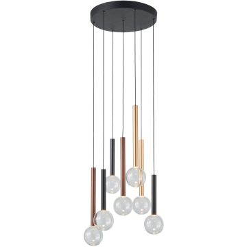 Lampă cu pendul Alinos PND-24019-7A-BK 3000K 7x28W/LED 2205lm IP20 de la Italux