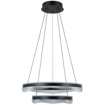 Lampă cu pendul Morte PND-34535-2L-BK 3000K/4000K/6000K 2x70W/LED 4900lm IP20 de la Italux