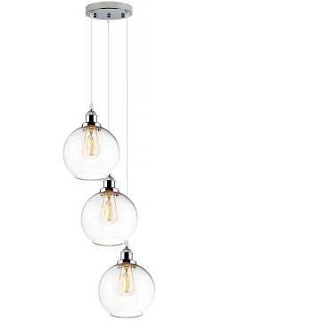 Lampă cu pendul NEW YORK LOFT LA035/CO3_chrom 3x40W/E27 IP20 de la Altavola Design