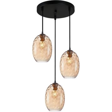 Lampă cu pendul Novala PND-3031-3A-BRO-AMB 3x40W/E27 IP20 de la Italux