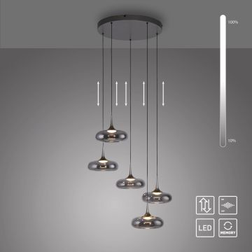 Lampă cu pendul POSH 15694-15 3000k 5x6,3W/LED 1450lm ip20 de la Paul Neuhaus