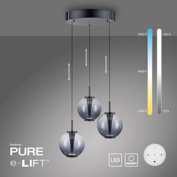 Lampă cu pendul PURE E-Infinity 2222-15 2200-5000k 3x7W/LED 520lm ip20 de la Paul Neuhaus