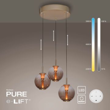 Lampă cu pendul PURE E-Infinity 2222-97 2200-5000k 3x7W/LED 560lm ip20 de la Paul Neuhaus