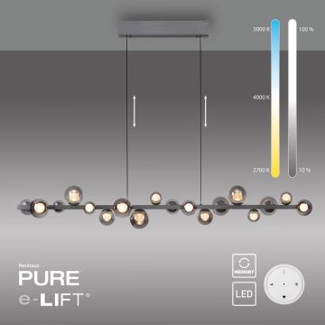 Lampă cu pendul PURE E-POPUP 2558-15 2200-5000k 18x1,8W/LED 1070lm ip20 de la Paul Neuhaus