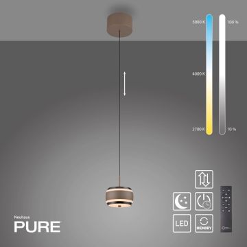 Lampă cu pendul PURE FALLING RINGS 2503-97 2200-5000k 1x8W/LED 310lm ip20 de la Paul Neuhaus