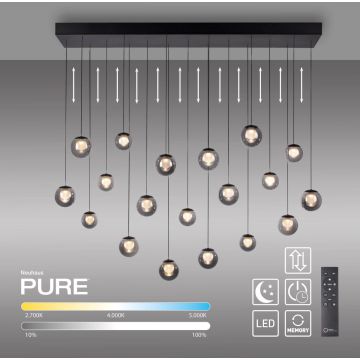 Lampă cu pendul PURE POPUP 2589-15 2200-5000k 19x3W/LED 2050lm ip20 de la Paul Neuhaus