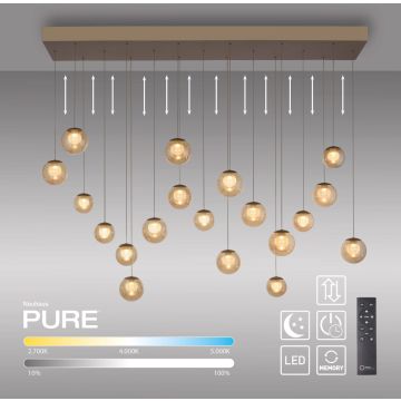 Lampă cu pendul PURE POPUP 2589-97 2200-5000k 19x3W/LED 4500lm ip20 de la Paul Neuhaus