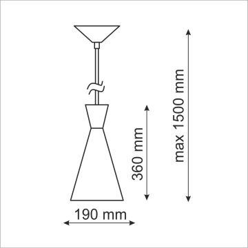 Lampă cu pendul MODERN 305466 1x20W LED/E27 IP20 de la Polux