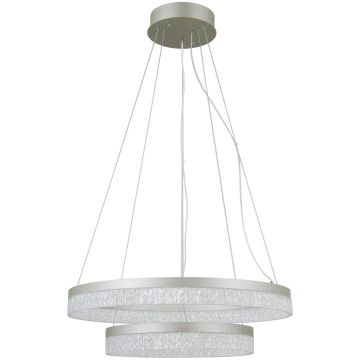 Lampă cu pendul Pantal PND-34533-2L-SILV 3000K/4000K/6000K 2x36W/LED IP20 de la Italux