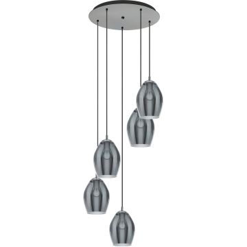 Lampă cu pendul ESTANYS 39567 5x60W/E27 IP20 de la Eglo