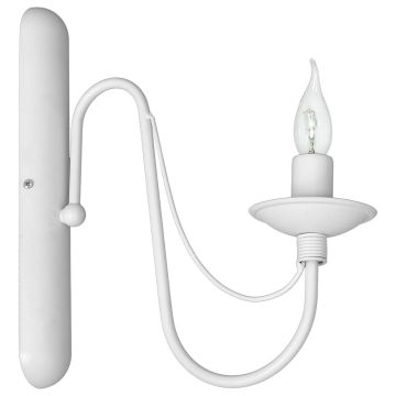 Aplique de perete RÓŻA BIAŁA 397C 1x40W/E14 de la Aldex