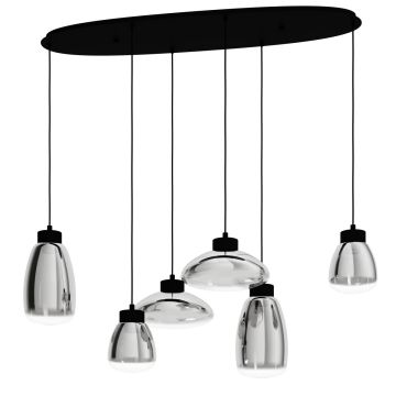 Lampă cu pendul SARNARRA 390301 2700K 6x5.4W/LED 3060LM IP20 de la Eglo