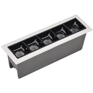 Lumină îngropată deasupra plafonului RECESSED GRILLE S086 3000K 11W/led 770lm IP20 de la Zambelis