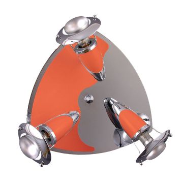Spot ZEUS CH/ORANGE 474 3x40W/E14/R50 IP20 de la Prezent
