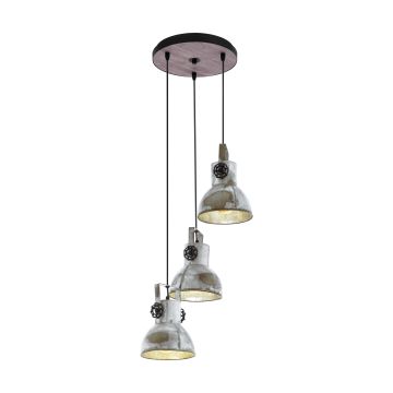 Lampă cu pendul BARNSTAPLE 49647 3x60W/E27 de la Eglo