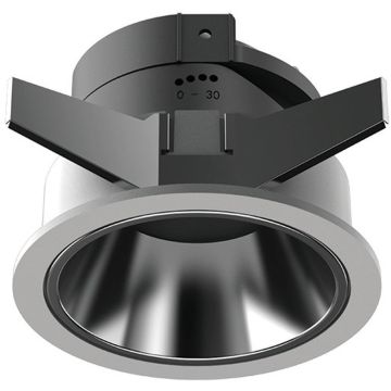Lumină îngropată deasupra plafonului RECESSED SPOT S126 1x10W/GU10 IP20 de la Zambelis