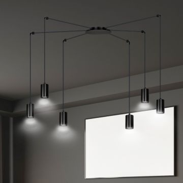 Lampă cu pendul TRAKER 524/6 6x30W/GU10 IP20 de la Emibig