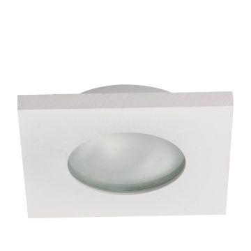 Lumină îngropată deasupra plafonului Lagos LP-440/1RS WH square 1x50W/GU10 IP65 de la Light Prestige
