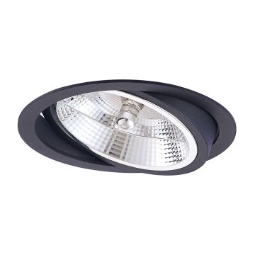 Lumină îngropată deasupra plafonului Nero LP-4424/1RS BK movable 1x50W/GU10 IP20 de la Light Prestige