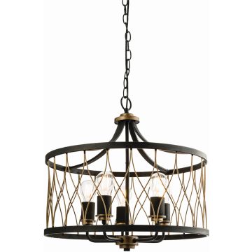 Candelabru HESTON 61498 5x60W/E27 IP20 de la Endon