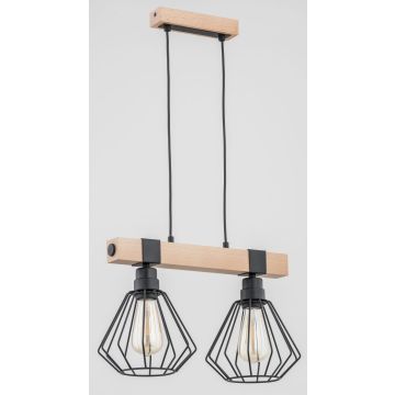 Lampă cu pendul FIBIA 62000 2x60W/E27 IP20 de la Alfa
