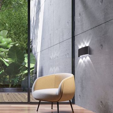 Aplique de perete Nairobi 30376 3000K 6x1.5W/LED 1000 lm IP54 de la Fischer&Honsel
