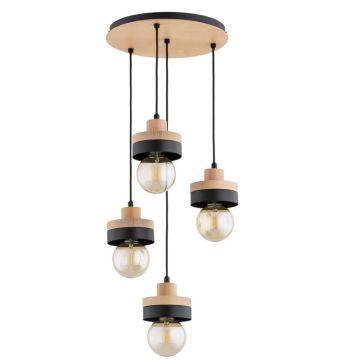 Lampă cu pendul LARSO 63408 4x15W/E27 de la Alfa