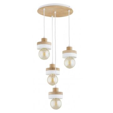 Lampă cu pendul LARSO 63410 4x15W/E27 de la Alfa
