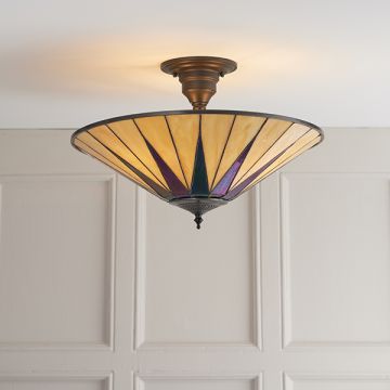Lampă de tavan DARK STAR 64043 3x60W/E27 IP20 de la Endon