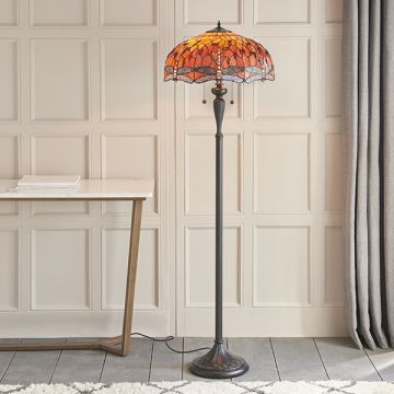 Lampă de podea DRAGONFLY FLAME 64070 2x60W/E27 IP20 de la Endon