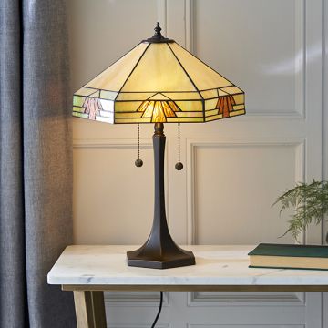 Lampă de masă NEVADA 64286 2x60W/E27 IP20 de la Endon