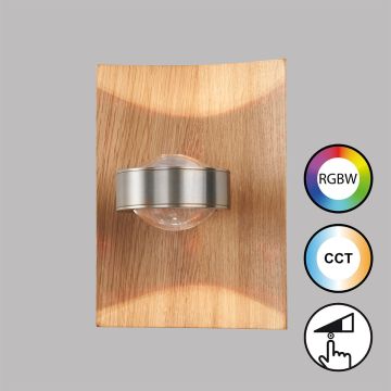 Aplique de perete SHINE-WOOD 30542 2700K 1x9W/LED 900 lm IP20 de la Fischer&Honsel