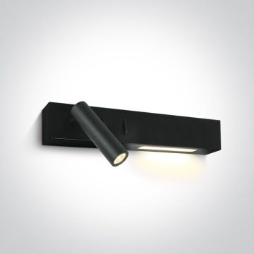 Aplique de perete Reading Spots 65146/B/W 3000K 1x3W|1x6W/LED 480lm IP20 de la One Light