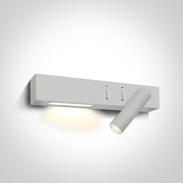 Aplique de perete Reading Spots 65146A/W/W 3000K 1x3W|1x6W/LED 480lm IP20 de la One Light