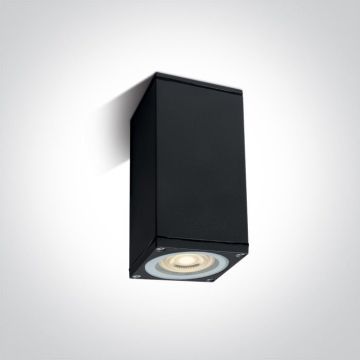 Lumină montată pe suprafață Outdoor Cubes 67426D/B 1x10W/GU10 IP54 de la One Light