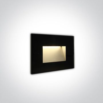 Lampă de scări montată The Glass Face 68076/B/W 3000K 1x3W/LED 200lm IP65 de la One Light