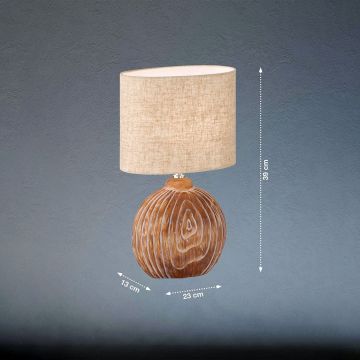 Lampă de masă Tobse 50606 1x25W/E14 IP20 de la Fischer&Honsel