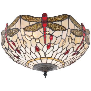 Lustră de tavan DRAGONFLY BEIGE 70723 2x60W/E27 IP20 de la Endon