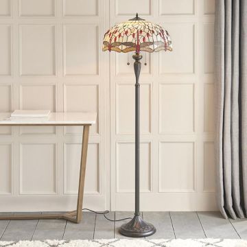 Lampă de podea DRAGONFLY BEIGE 70940 2x60W/E27 IP20 de la Endon