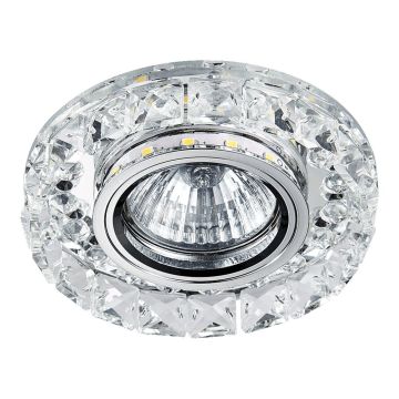 Lumină îngropată deasupra plafonului ELEGANT DOUBLE LIGHT 71074 1x50W/GU10|1x3W/LED 380lm IP20 de la Prezent