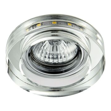 Lumină îngropată deasupra plafonului ELEGANT DOUBLE LIGHT 71104 1x50W/GU10|1x3W/LED 380lm IP20 de la Prezent