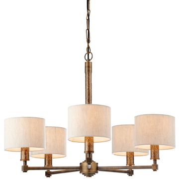 Candelabru INDARA 71345 5x40W/E14 IP20 de la Endon