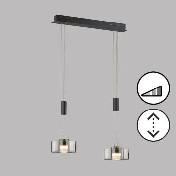 Lampă cu pendul Lavin 61095 2700K 2x9W/LED 1900 lm IP20 de la Fischer&Honsel