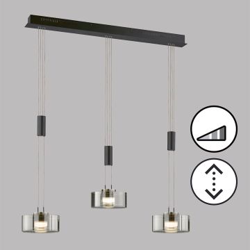 Lampă cu pendul Lavin 61096 2700K 3x9W/LED 2900 lm IP20 de la Fischer&Honsel