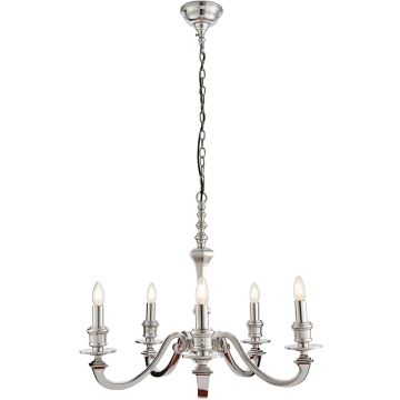 Candelabru FINSBURY 73598 5x60W/E14 IP20 de la Endon