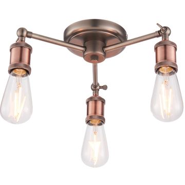 Lampă de tavan HAL 76124 3x40W/E27 IP20 de la Endon