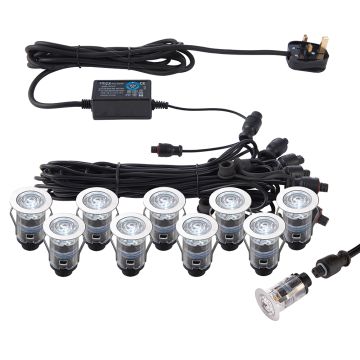 Lampă cu senzor de mișcare IKONPRO CCT 76615 6500K/20000 10x0,75W/LED 120LM IP67 de la Endon