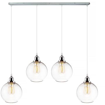 Lampă cu pendul NEW YORK LOFT LA035/CL4_chrom 4x40W/E27 IP20 de la Altavola Design