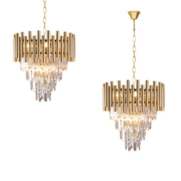 Lampă cu pendul MADISON ML5992 9x40W/E14 IP20 de la Milagro